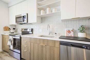 Designer tile backsplash